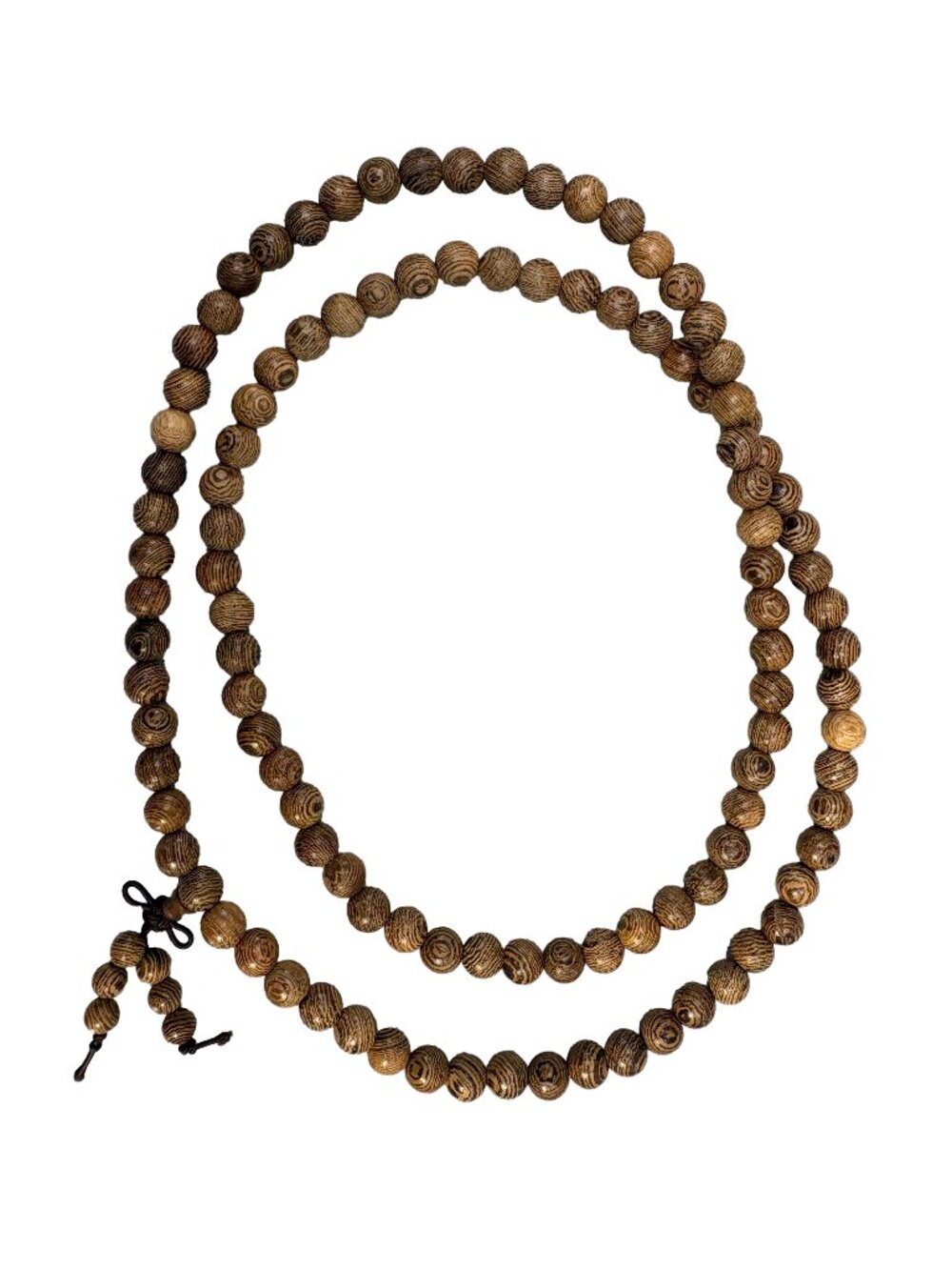 Chicken Wing Wood Jichi Wood Mala Prayer 108 Beads Bracelet Necklace 8mm 24.8g